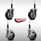 Service Caster 4'' SS Black Poly Wheel Swivel 3/4'' Expanding Stem Caster Set 2 Brakes, 4PK SCC-SSEX20S414-PPUB-BLK-2-TLB-2-34 - alternate 5
